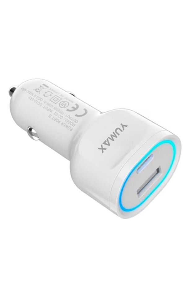 Süper Hızlı Şarj Led Işıklı Dual USB Araç Şarj Başlığı | 55W Turbo Uyumlu - 3