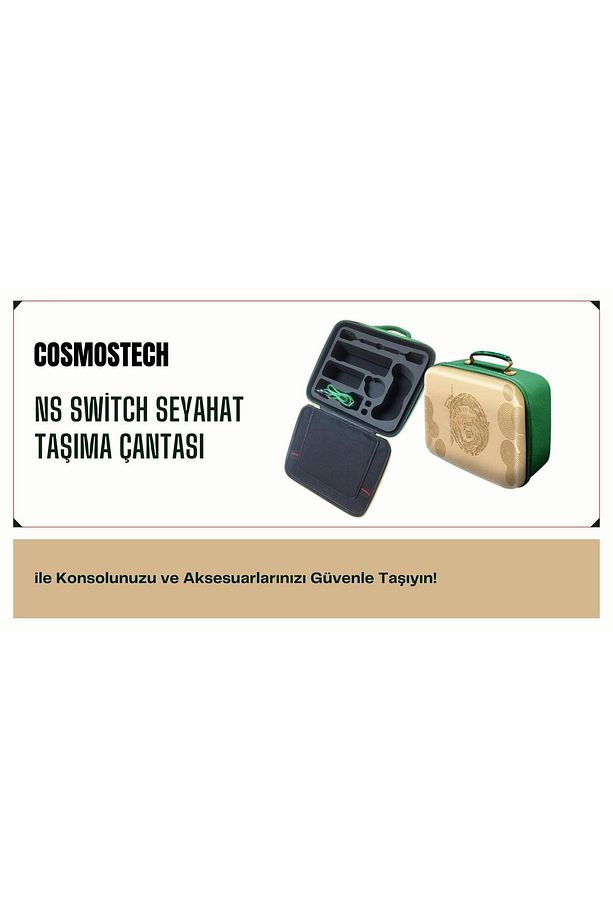 Ns Switch V1 ,v2 ,oled Konsolları Için Aksesuar , Büyük Boy Seyahat Taşıma Çantası - 2