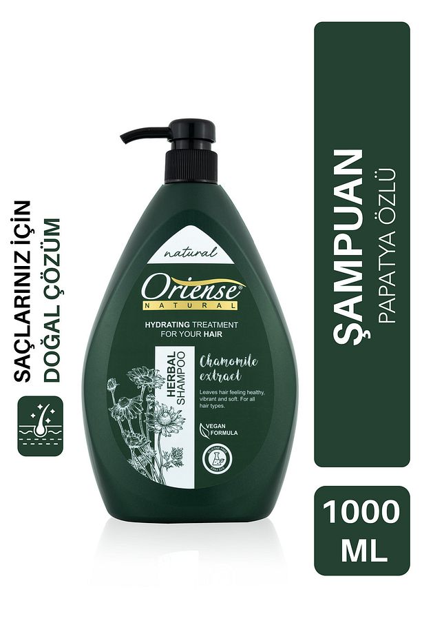 Natural 1000ml Herbal Şampuan Papatya Özü - 1