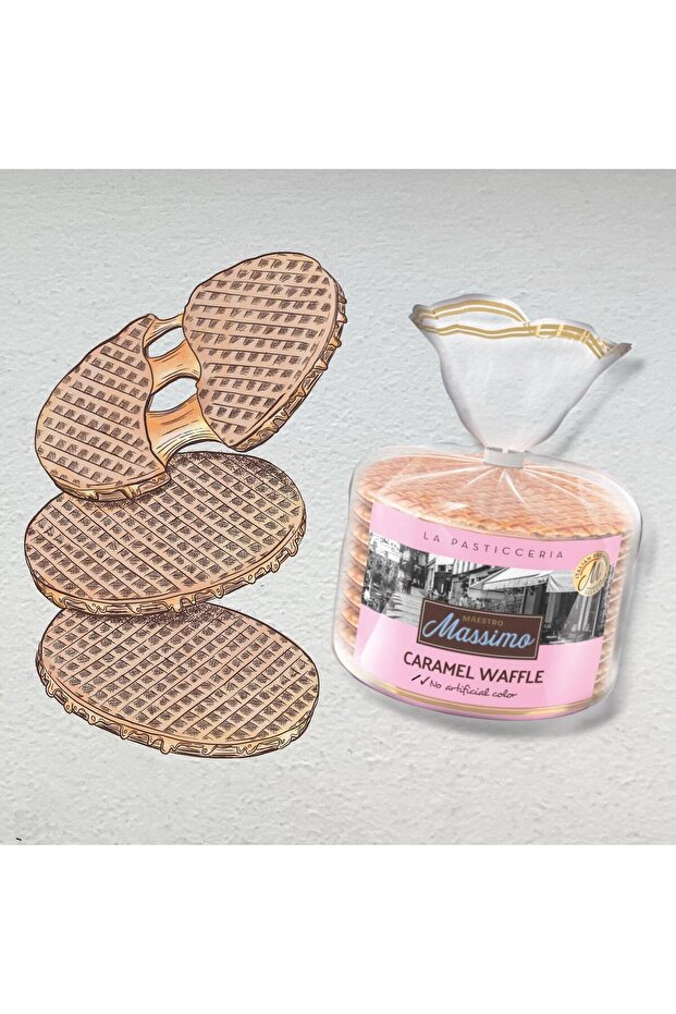 MassimoKaramel Waffle Poşet 252gr - 3