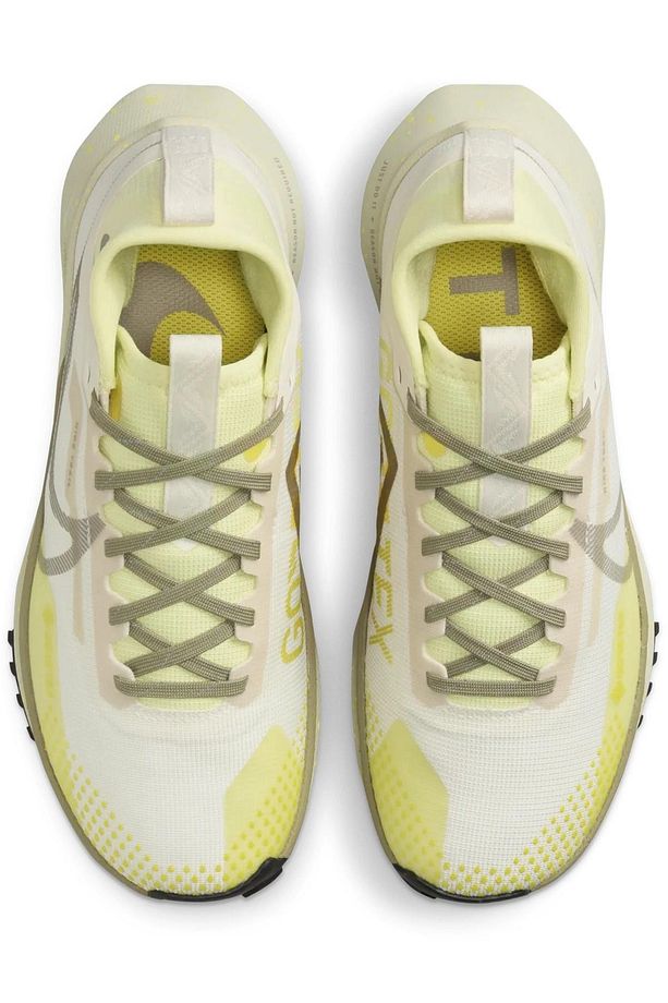 React Pegasus Trail 4 Goretex Su Geçirmez Reflektörlü Yürüyüş Koşu Ayakkabısı Krem Yeşil - 7