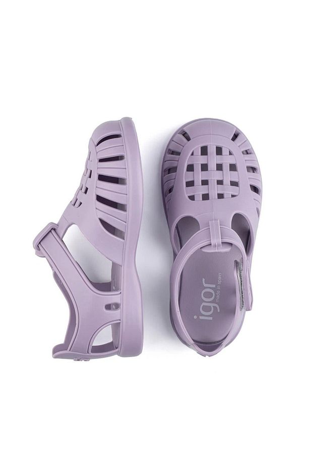 Tobby Solid Çocuk Sandalet - Leylak - 4