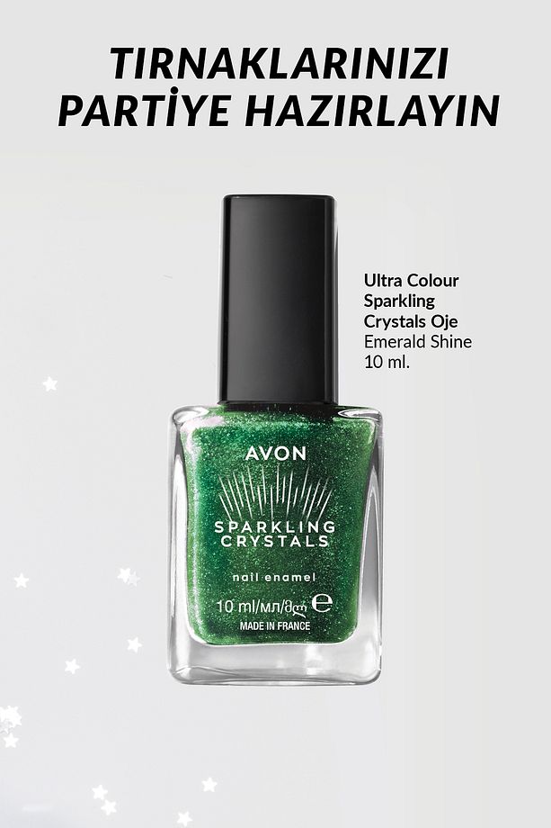 Ultra Colour Sparkling Crystals Oje - Emerald Shine - 1