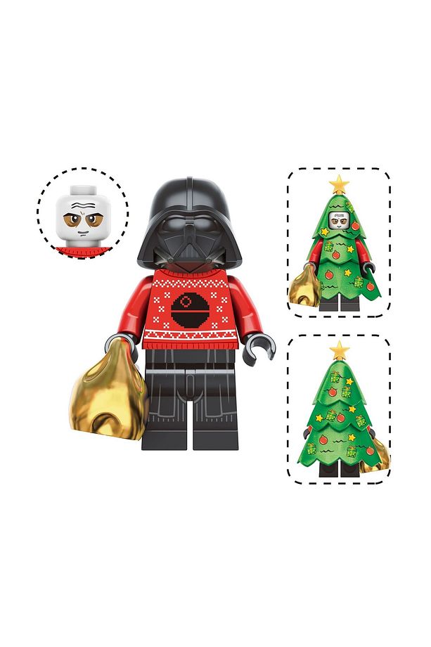 Christmas mini figür Yılbaşı Süsü Santa Darth vader A-014 - 1