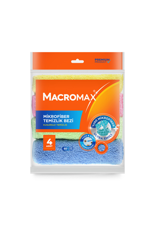 Mikrofiber Temizlik Bezi - 4 Lü Paket Mutfak Ve Banyo Temizlik - 1