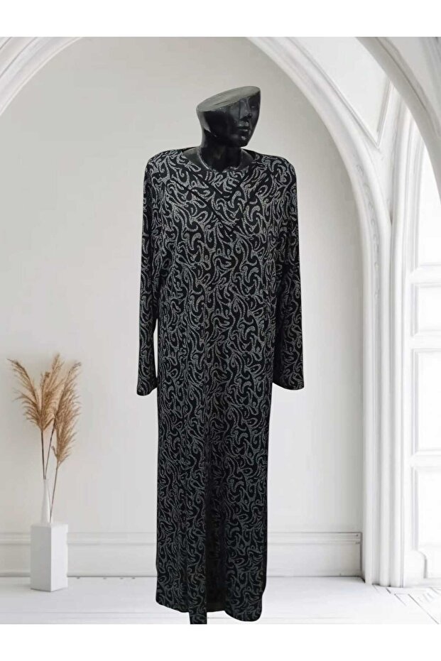 Kışlık Rahat Kumaş Elbise - 4