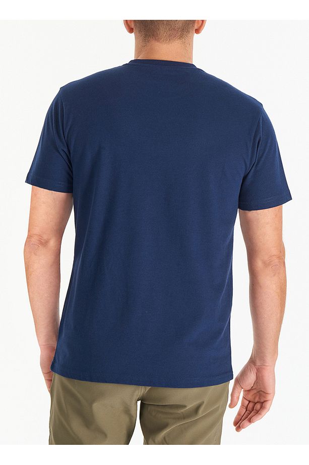 Koyu Lacivert CSC Basic Big Logo Brushed Erkek Kısa Kollu T-Shirt CS0287 CSC M BASIC BIG LOGO BRUSHE - 4