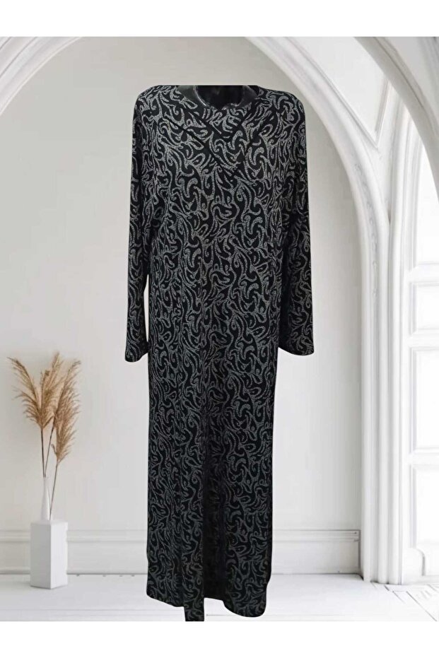 Kışlık Rahat Kumaş Elbise - 1