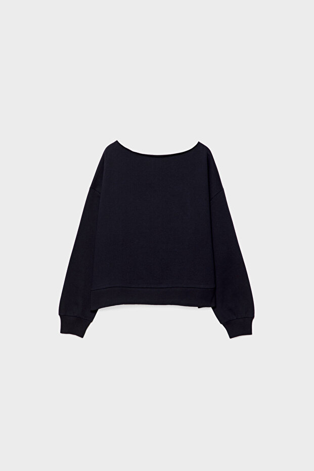 Bisiklet yaka sweatshirt - 5