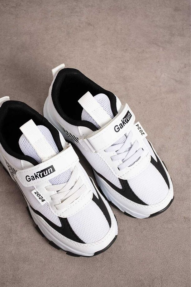 Unisex Çocuk Cırtlı  lastikli Rahat Günlük Sneaker anorak  Spor Ayakkabı hafif poli taban - 6
