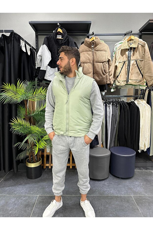 İNCE YEŞİL YELEK - 1