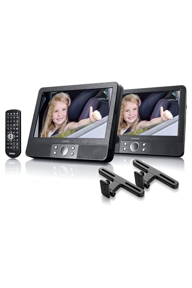 USB Çift Ekranlı Taşınabilir DVD Oynatıcı 9 İnç Lenco MES-405, Koltuk Başlığına Takılabilir - 3