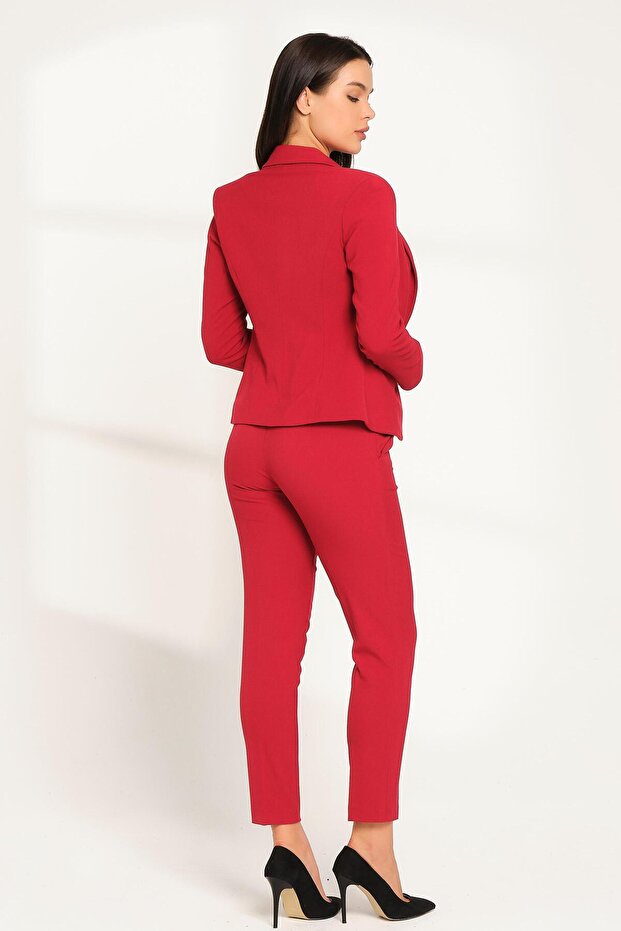 Tek Düğmeli Blazer Ceket - 7