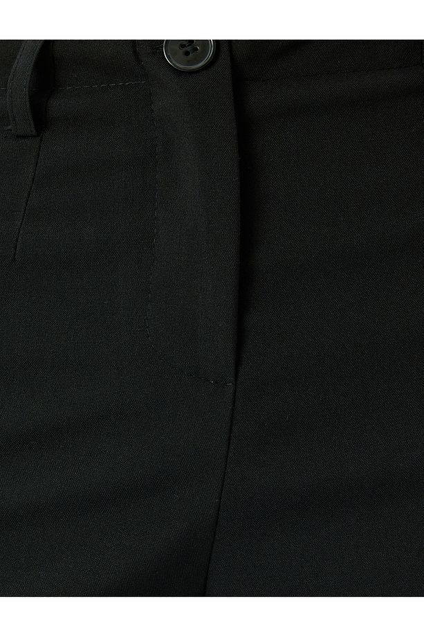Klasik Kesim Regular Fit Düz Paça Kumaş Pantolon - 6