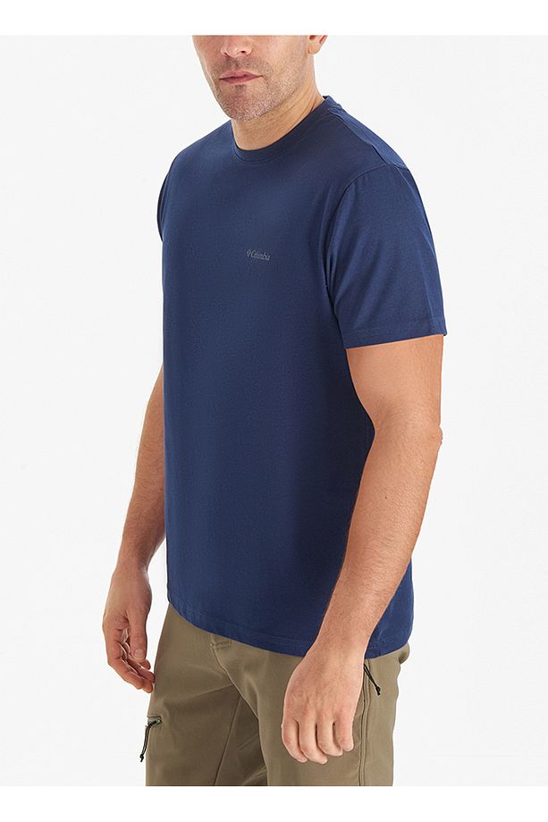 Koyu Lacivert CSC Basic SLogo Brushed Erkek Kısa Kollu T-Shirt CS0282 CSC M BASIC SM LOGO BRUSHED - 3