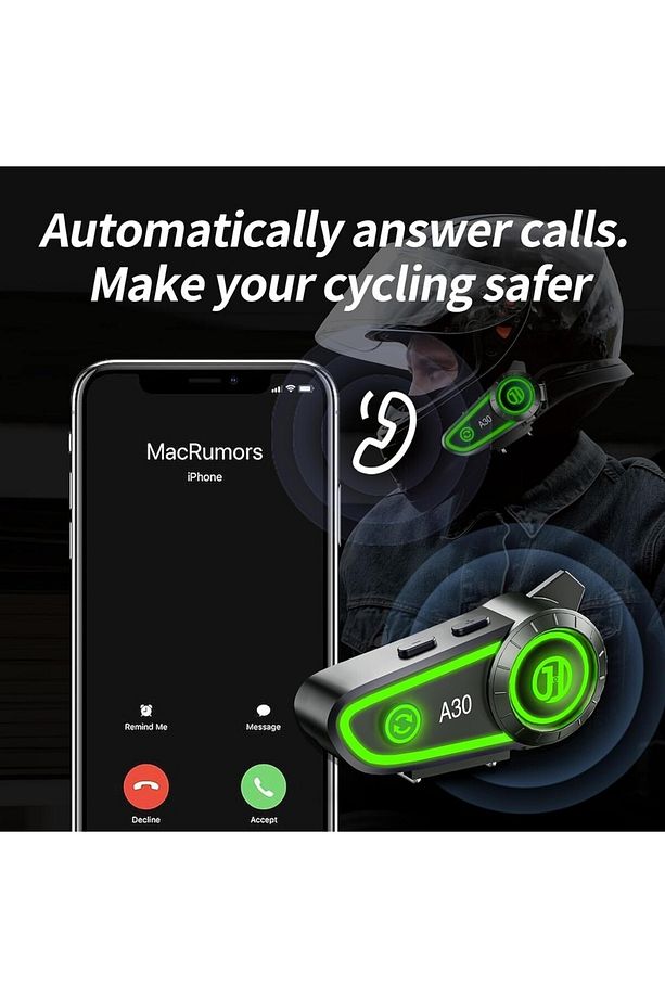 A30 Kask Kulaklığı Intercom Sistemi - 4