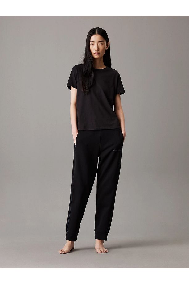 Kadın Lastikli Paça Regular Fit Normal Paça Siyah Eşofman Altı 000QS7262E-UB1 - 2