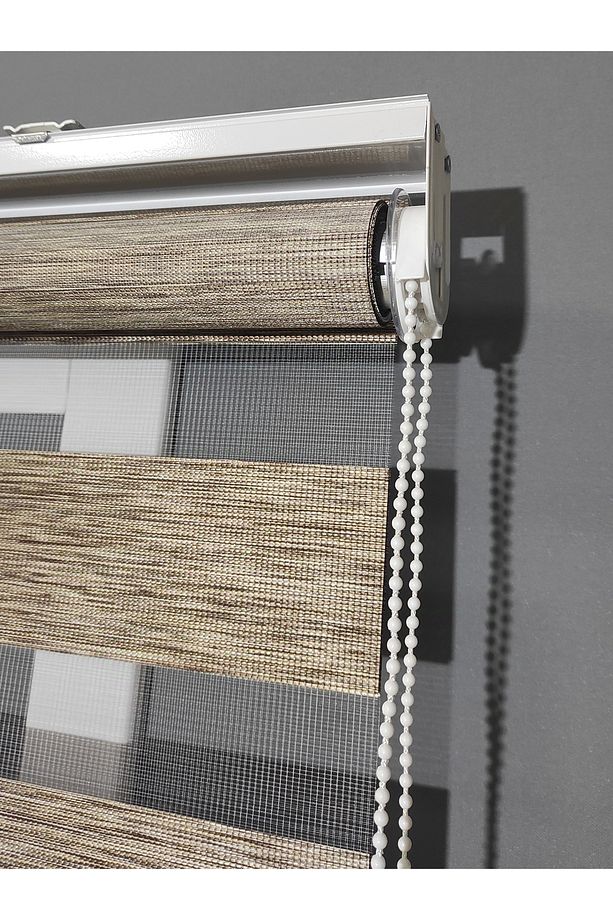 Kahve Bambu Zebra Perde R-07 - 7