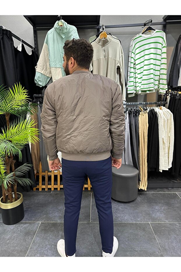 KAHVE BOMBER CEKET - 3