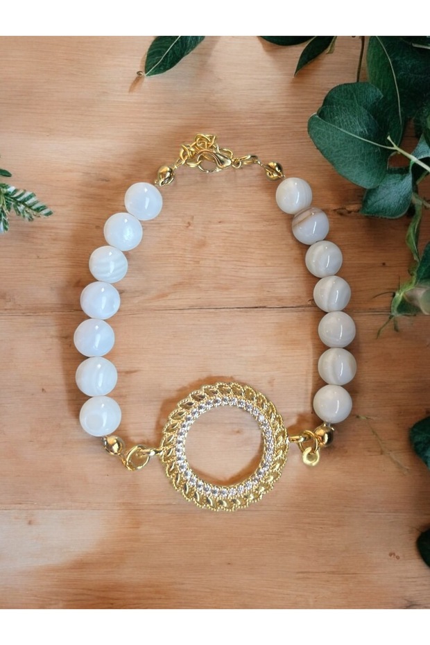 Mother of Pearl Quarter Bracelet