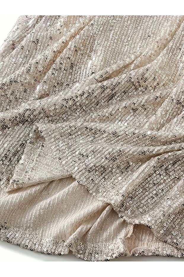 Maxi boy pullu payet etek - 3