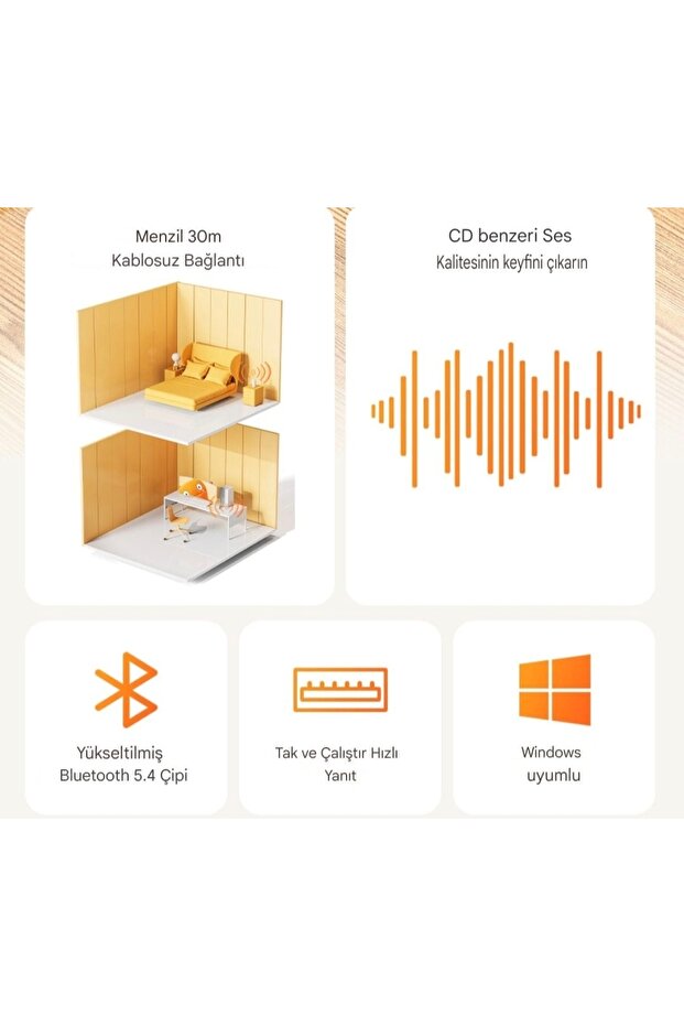 Toocki Bluetooth Adaptör 5.4 Yüksek Performans Düşük Gecikme Usb Bluetooth Adaptör 5.4 - 5