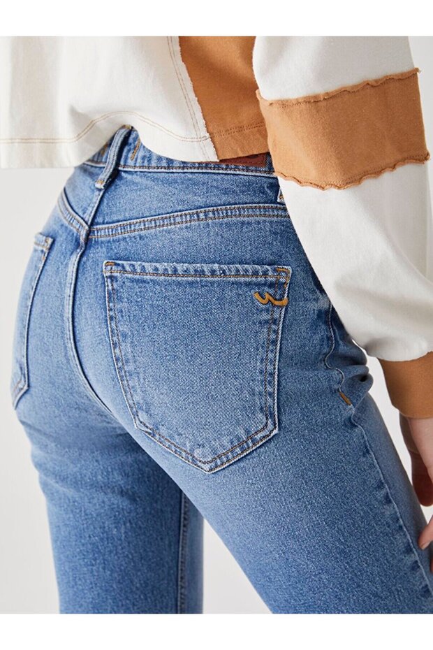 Ronna Mıd Rıse Slım Pantolon - 5