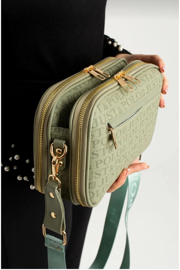 Women's Crossbody Postman Shoulder Bag with Long Strap 5 Compartments Rc2053
