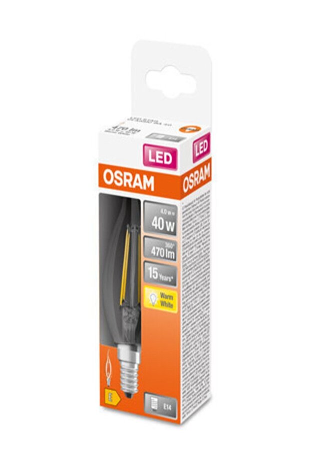 Lamp232 Ledvance Osram Led Star Classıc Ba 40 4w=40w /e14 Duy/ Rustik Kıvrık - 3