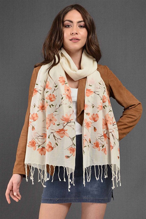 Kayısı Çiçeği Fular - 1