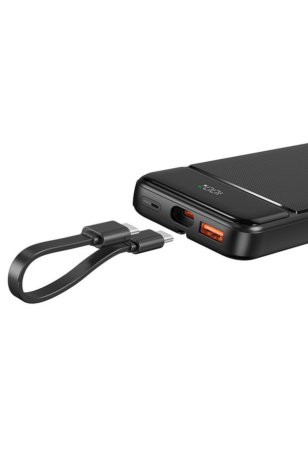 10000 Mah 22.5w Led Ekranlı Lightning Ve Type-c Kablolu Powerbank Taşınabilir Hızlı Şarj Cihazı - 3