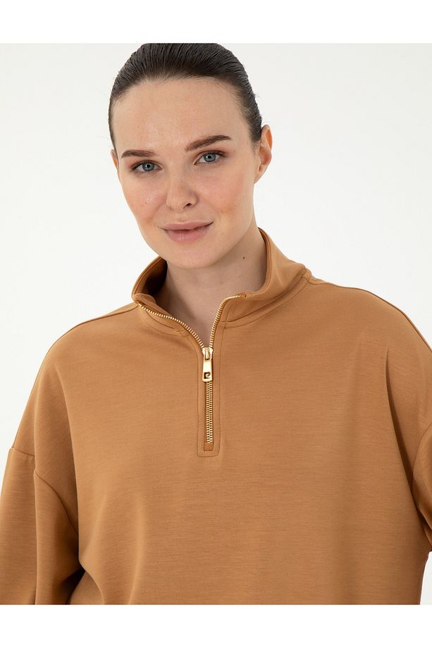 Camel Regular Fit Modal Kumaş Sweatshirt 50308116-VR015 - 2