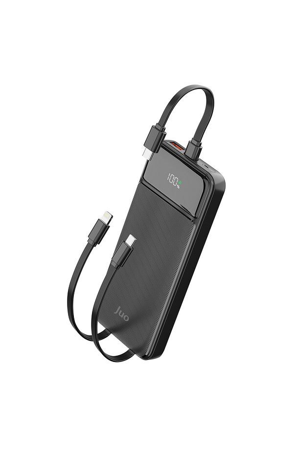 10000 Mah 22.5w Led Ekranlı Lightning Ve Type-c Kablolu Powerbank Taşınabilir Hızlı Şarj Cihazı - 1
