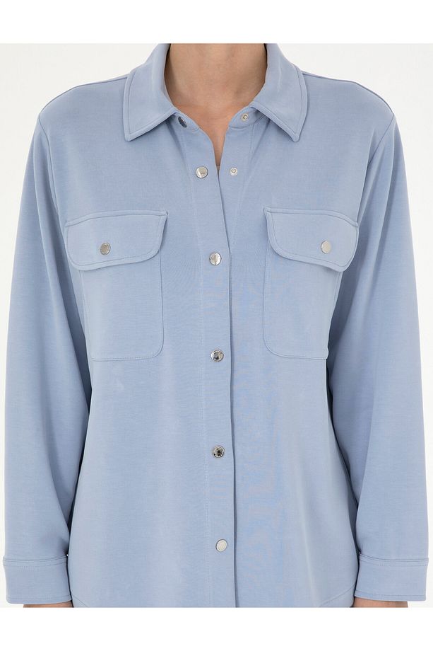 Mavi Oversize Örme Hırka 50284723-VR249 - 6