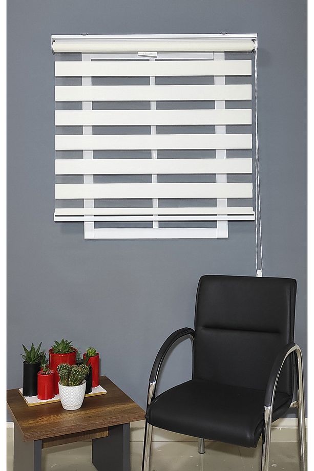 Krem Bambu Zebra Perde R-18 - 3