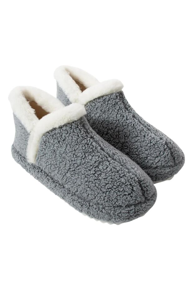 Kadın Panduf | Ev Botu | Ev Ayakkabısı Eva Kalın Hafif Kaymaz Taban GRİ - 7