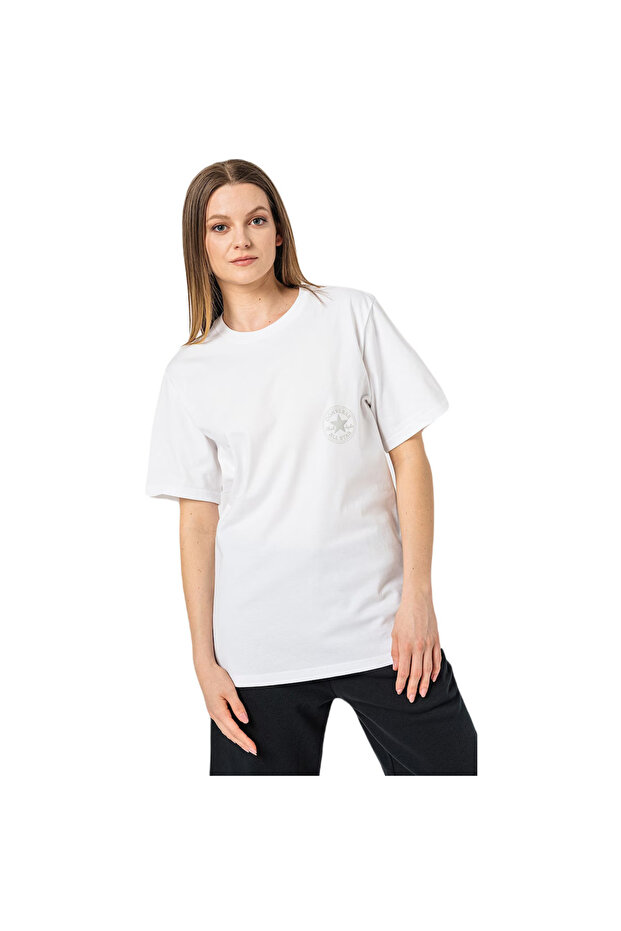 Tričko Converse Chuck Patch, bílé, unisex - 1