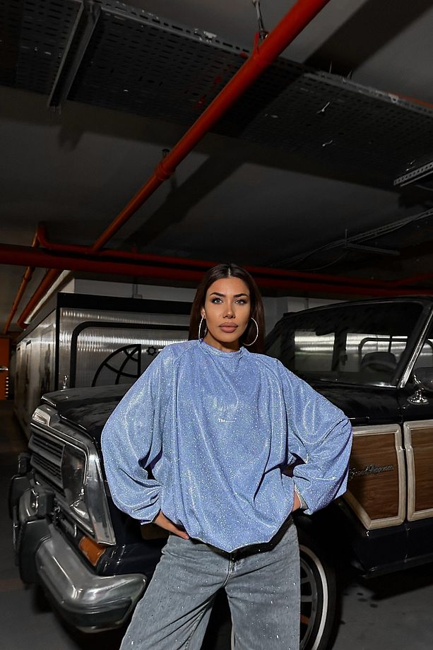 Oversize Simli Sweat - 1