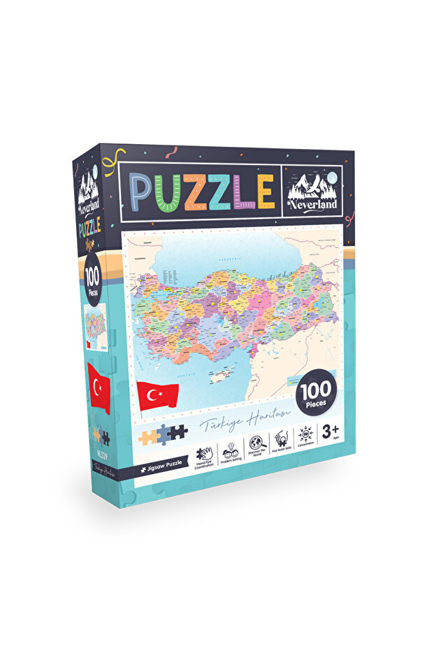 100 Piece Puzzle - Map of Turkey