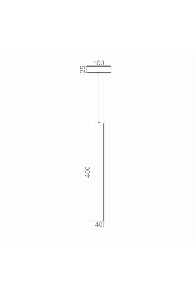 Led Avize Yatak Başı Sarkıt 1*40mm 4 Watt - 3