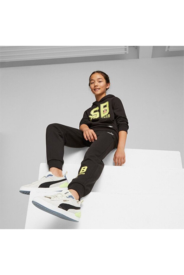 Kapuce Puma x Spongebob Squarepants, černá, dětská - 3