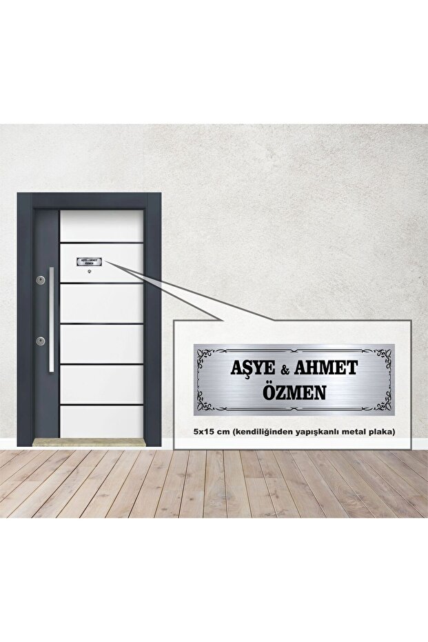 ÇELİK KAPI İSİMLİĞİ - 5x15 cm - 1