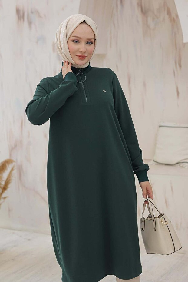 Halkalı Örme Kumaş Tunik - 5