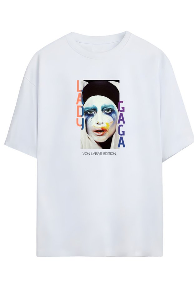 Lady Gaga Unisex Oversize Cotton Thirt