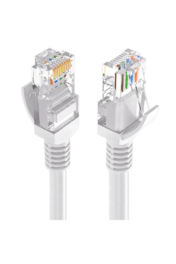 Cat6 Patch Kablo Fabrikasyon Internet Ethernet Modem Kablosu Rj45 Uçlu Jacklı Network Adsl 20 Metre - 3