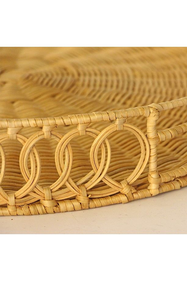 Lantana 45x6 cm. Rattan Tepsi - 6