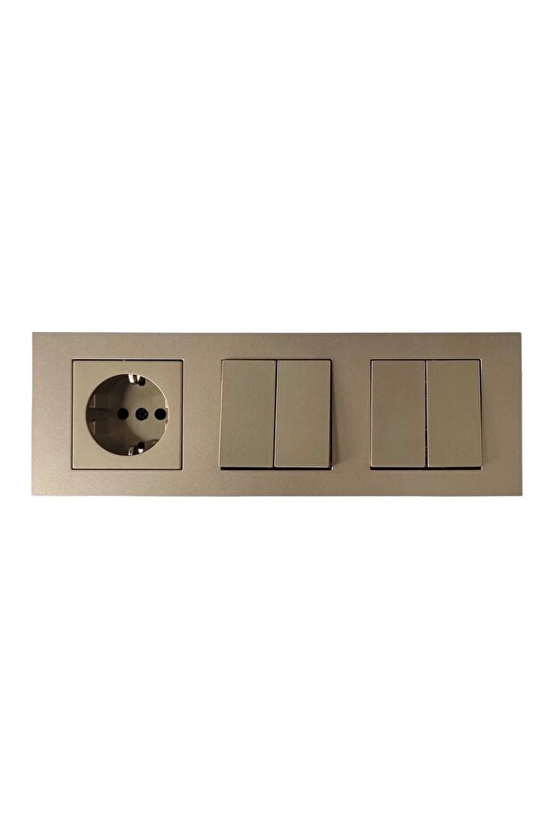 مقبس أرضي ثلاثي من Ovivo Grano Titanium + عاكس + عاكس