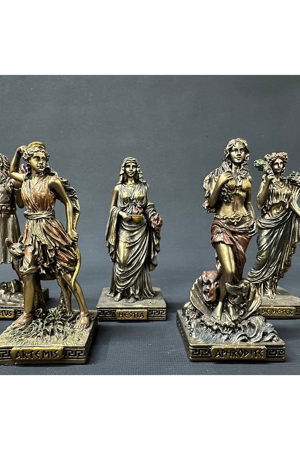 Yunan Mitolojik Heykelcikler Veronese Design Mitolji Apollo Zeus Ares  Afrodit Hermes Athena Artemis - 3