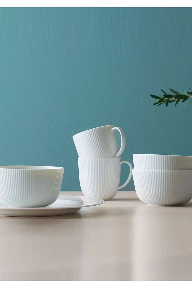 Kupa Fincan 2 Adet Yükseklik: 9 Cm Hacim: 31 Cl (310 ML) Feldispat Porselen - 6