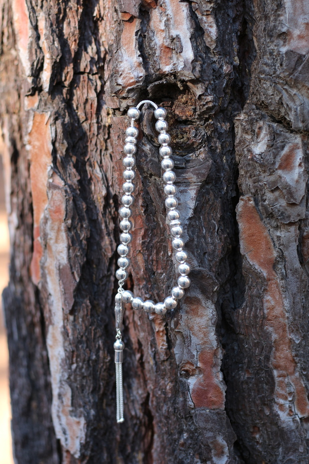 925 Ayar  Gümüş Tesbih - 1